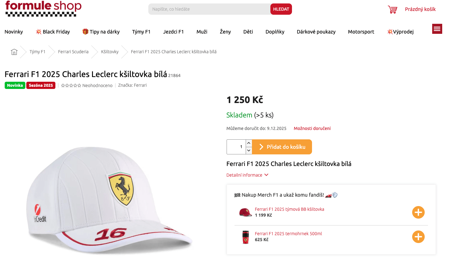 Formuleshop - upsell na produktu